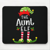 Aunt Christmas Elf Matching Pajama X-mas Party  Muismat (Voorkant)