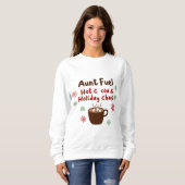 Aunt Fuel Christmas Shirt – Hot Cocoa and Holiday (Voorkant volledig)