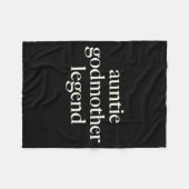 Aunt Godmother Legend Funny Godparent S Gift Aunt  Fleece Deken (Voorkant (Horizontaal))