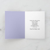 Aunt Happy May Birthday Lily of Valley Kaart (Binnen)