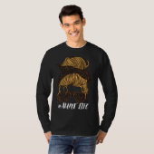 Aunt Life Leopard Messy Bun  Girls  Aunt Life T-shirt (Voorkant volledig)
