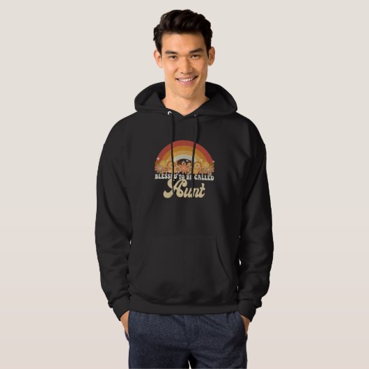 Aunt Mothers Day Blessed To Be Called Aunt Groovy  Hoodie (Voorkant volledig)