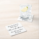 Aunt & Niece Quote – Side By Side or Miles Apart Kartonnen Onderzetters (Insitu)