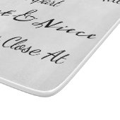 Aunt & Niece Quote – Side By Side or Miles Apart Snijplank (Hoek)