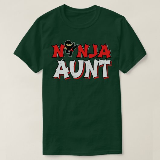 Aunt Ninja Shirt - Mom of the Birthday Ninja for M (Design voorkant)