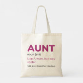 Aunt Noun Tote Bag (Achterkant)