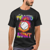Aunt Of A Baseball Player Baseball T-shirt (Voorkant)