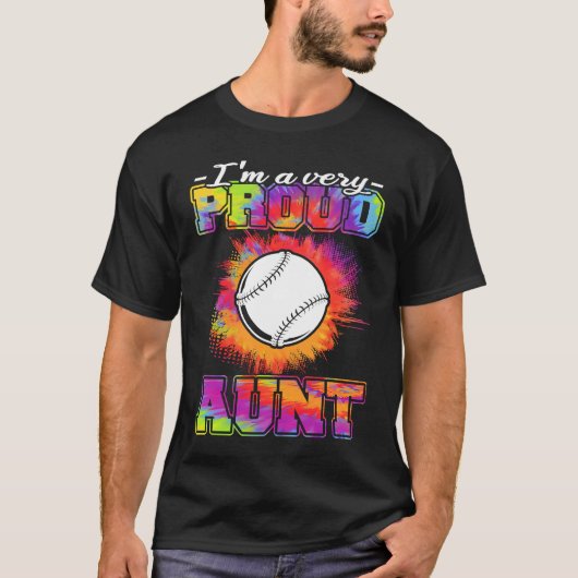 Aunt Of A Baseball Player  Baseball T-shirt (Voorkant)