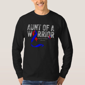 aunt of a Warrior CHD Congenital Heart Defect T-shirt