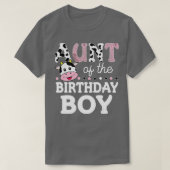 Aunt of The Birthday Boy Shirt Farm Cow Mommy Mama (Design voorkant)