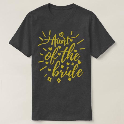 Aunt Of The Bride  T-shirt (Design voorkant)