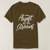 Aunt Of The Groom Arrow Heart Wedding And Bachelor T-shirt (Design voorkant)