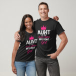 Aunt of the Sweet Sixteen Birthday Girl 16th Pink T-shirt<br><div class="desc">Aunt of the Sweet Sixteen Birthday Girl 16th Pink</div>