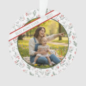 Aunt Photo Christmas Ornament - "Best Aunt Ever" (voorkant)