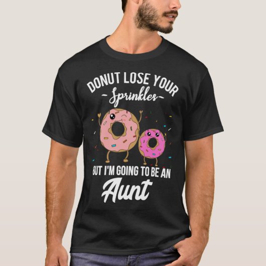 Aunt Pregnancy Announcement Meme Reveal  Donut Quo T-shirt (Voorkant)