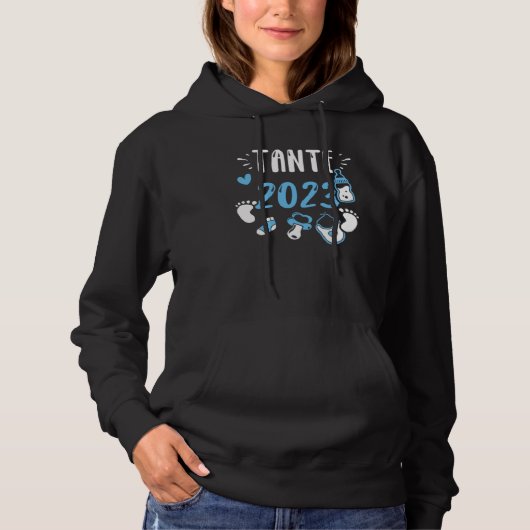Aunt Tante 2023  Baby Boy Sayings Hoodie (Voorkant)