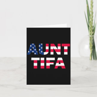 Aunt Tifa Flag Us Funny Aunt Tifa - I Am Aunt Tifa Kaart