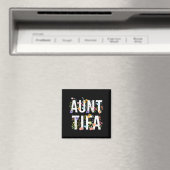 Aunt Tifa - Retro Wildflowers Floral Feminist Mom  Magneet (Insitu (Vaatwasser))