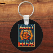 Aunt Tifa Shirt Aunt Tifa Funny Style Ster Sleutelhanger (Voorkant)