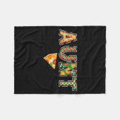 Aunt Zza Birthday Squad Crew Family Matching  Fleece Deken (Voorkant (Horizontaal))