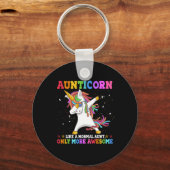 Aunticorn als een alleen Geweldige tante Sleutelhanger (Voorkant)