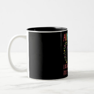 Aunticorn als een normale tante is slechts Geweldi Tweekleurige Koffiemok