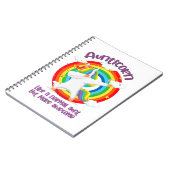 Aunticorn als een normale tante, maar Geweldige Notitieboek (Linkerzijde)