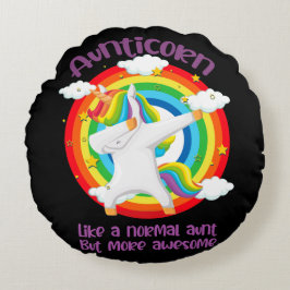 Aunticorn als een normale tante, maar Geweldige Rond Kussen