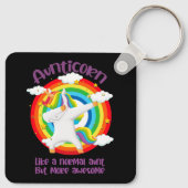Aunticorn als een normale tante, maar Geweldige Sleutelhanger (Achterkant)