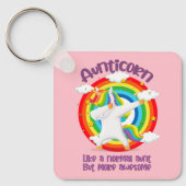Aunticorn als een normale tante, maar Geweldige Sleutelhanger (Voorkant)