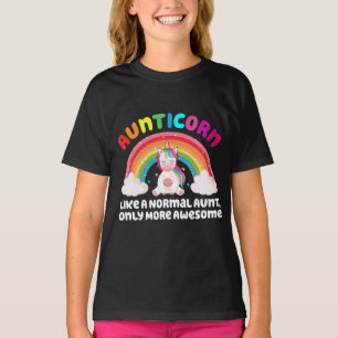 Aunticorn als een normale tante, maar Geweldige T-shirt