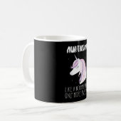 Aunticorn Aunt Geweldige Unicorn Koffiemok (Voorkant links)