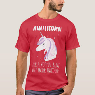 Aunticorn Aunt Geweldige Unicorn T-shirt
