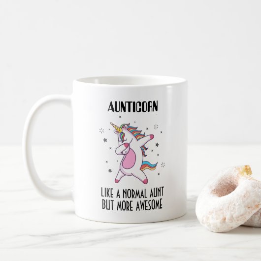 Aunticorn Gift for tante Koffiemok (Met donut)