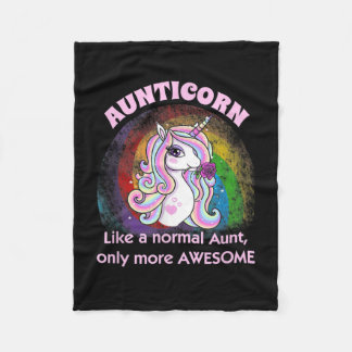 aunticorn gift geweldige tante unicorn fleece deken