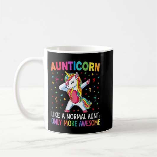 Aunticorn Like An Aunt Only Awesome Dabbing Unicor Koffiemok (Links)