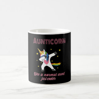 Aunticorn Unicorn Girl Unicorn Koffiemok