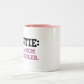 Auntie, als een moeder alleen Cooler Tweekleurige Koffiemok (Center)