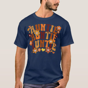 Auntie Autumn Herfst  Retro Groovy Hippie Flo T-shirt
