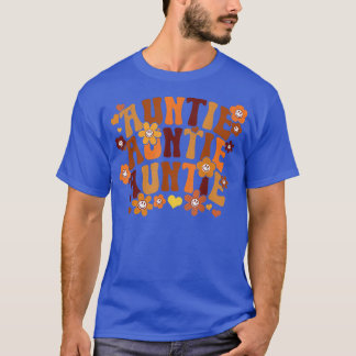 Auntie Autumn Herfst  Retro Groovy Hippie Flo T-shirt