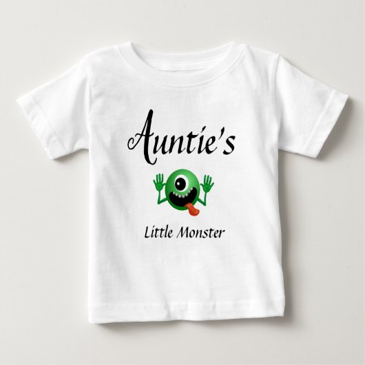Auntie Baby Clothes Monster Niece Nephew Toddler (Voorkant)