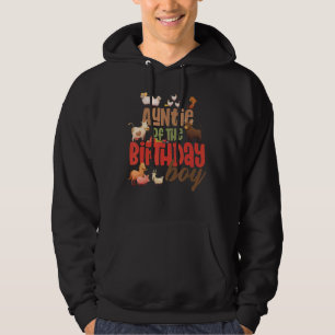 Auntie Barn Animals Boerderij Land Birthday Creeit Hoodie