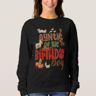 Auntie Barn Animals Boerderij Land Birthday Creeit Trui