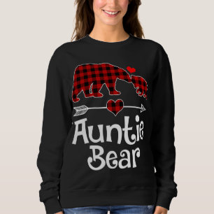 Auntie Beer Kerstmis Pajama Red Pset Buffalo Mat Trui