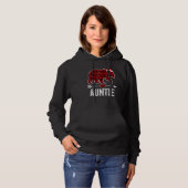 Auntie Beer Kerstmis Pajama Red Pset Matching Fa Hoodie (Voorkant volledig)