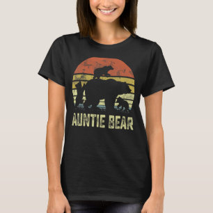 Auntie Beer Matching Family Cub 3 kinder Moeder Da T-shirt