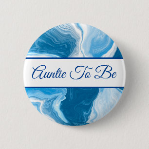 Auntie   Button Baby shower van jongen
