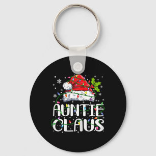 Auntie Claus Kerstmis Licht Pajama Familie Matchi Sleutelhanger