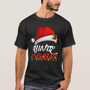 Auntie Claus Kerstmis Pajama familie komt overeen T-shirt