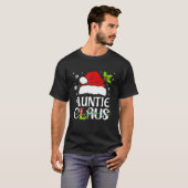 Auntie Claus Kerstmis Pajama familie komt overeen  T-shirt (Voorkant volledig)